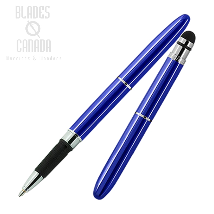 Fisher Space Pen BulletGrip Pen, Blue w/Touch Stylus, BG1/S